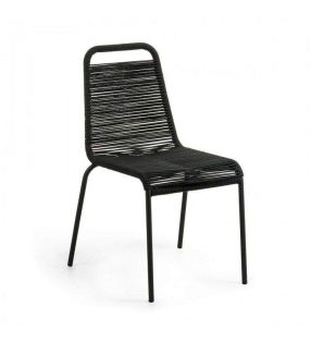 Silla apilable Lambton para terraza o interior y poco peso  - 3