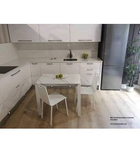 Table de cuisine carrée 80x80 cm Txindoki au design actuel et moderne  - 17