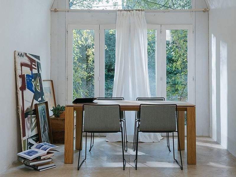 mesa extensible Iru de comedor moderna ondarreta - 3