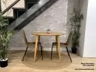 Mesa redonda madera maciza de roble en stock Ane para comedor o cocina  - 4