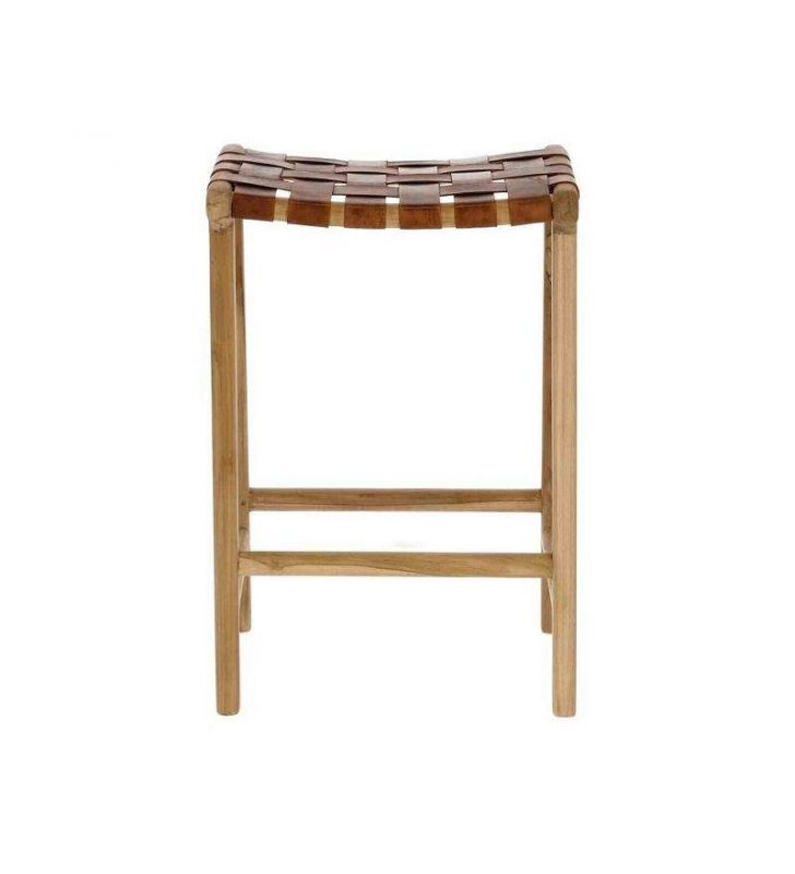 Taburete alto de mostrador Calixta de estilo campestre  - 4 Taburete alto de mostrador Calixta de estilo campestre  - 4