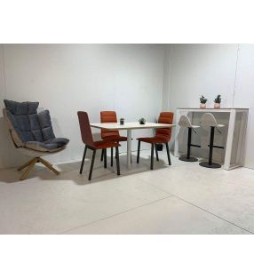 Table de pied central Adan XL de style nordique avec coins arrondis  - 2