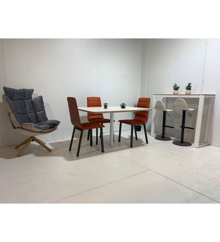 Table de pied central Adan XL de style nordique avec coins arrondis  - 2