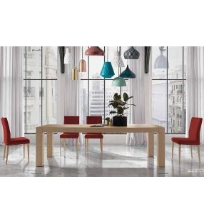 Chaise de salle à manger rembourrée Airana, nettoyage confortable et facile  - 8