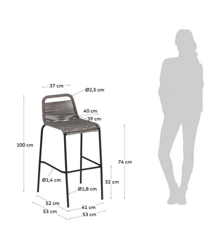 Tabouret haut Glenbille pour comptoirs de terrasse et empilable  - 12