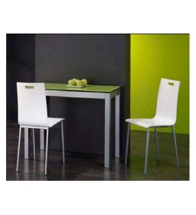 Chaise de cuisine Milan avec livraison immédiate et assise blanche - 3