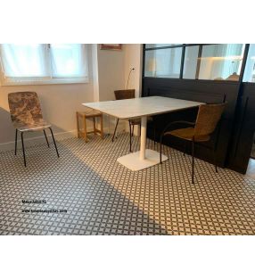 Table de pied central Adan XL de style nordique avec coins arrondis  - 3