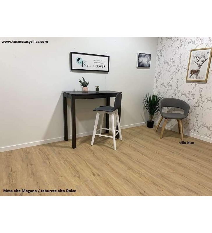 Table de cuisine étroite avec plateau et extensible profondeur 45 Dekton  - 7