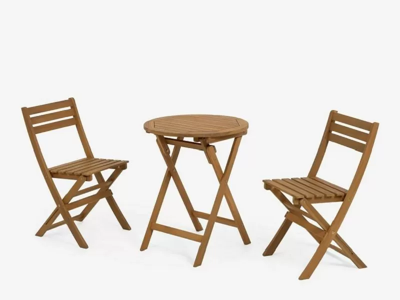 Conjunto Elisia barato de mesa redonda pequeña y 2 sillas