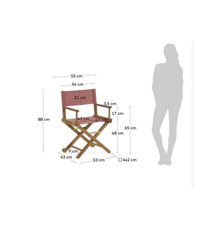 Chaise pliante Dalisa avec accoudoirs pour terrasse, balcon, camping ...  - 20