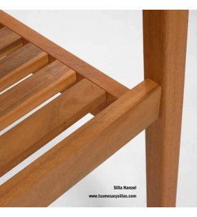 Chaise Hanzel de style rustique pour extérieur et intérieur avec accoudoirs  - 7