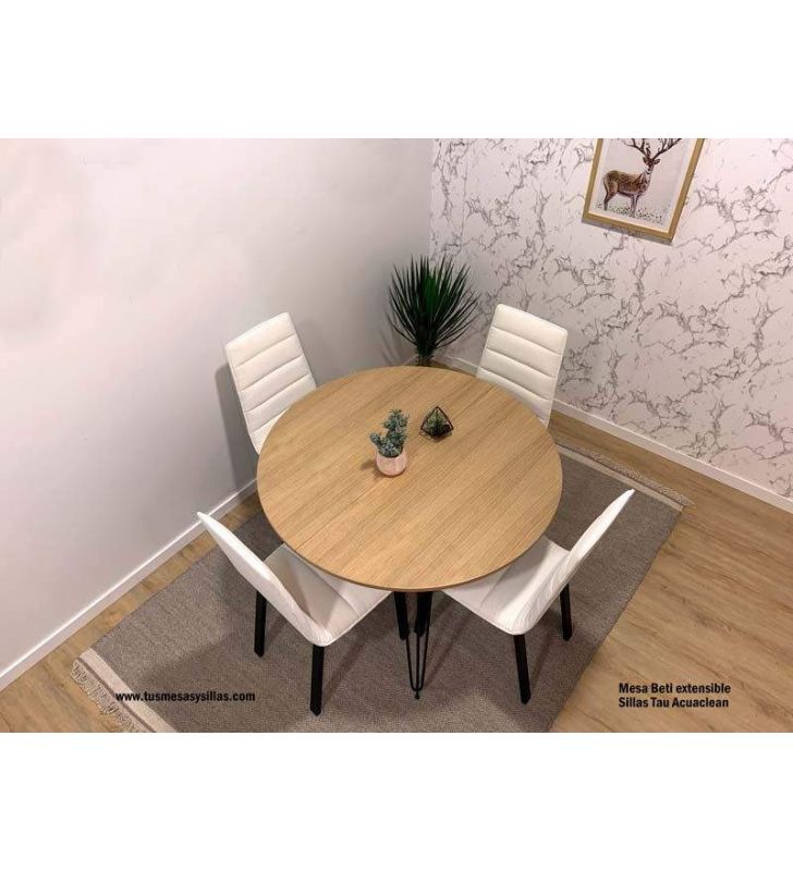 Chaise rembourrée avec dossier haut pour salle à manger TAU design discalsa moderne  - 3
