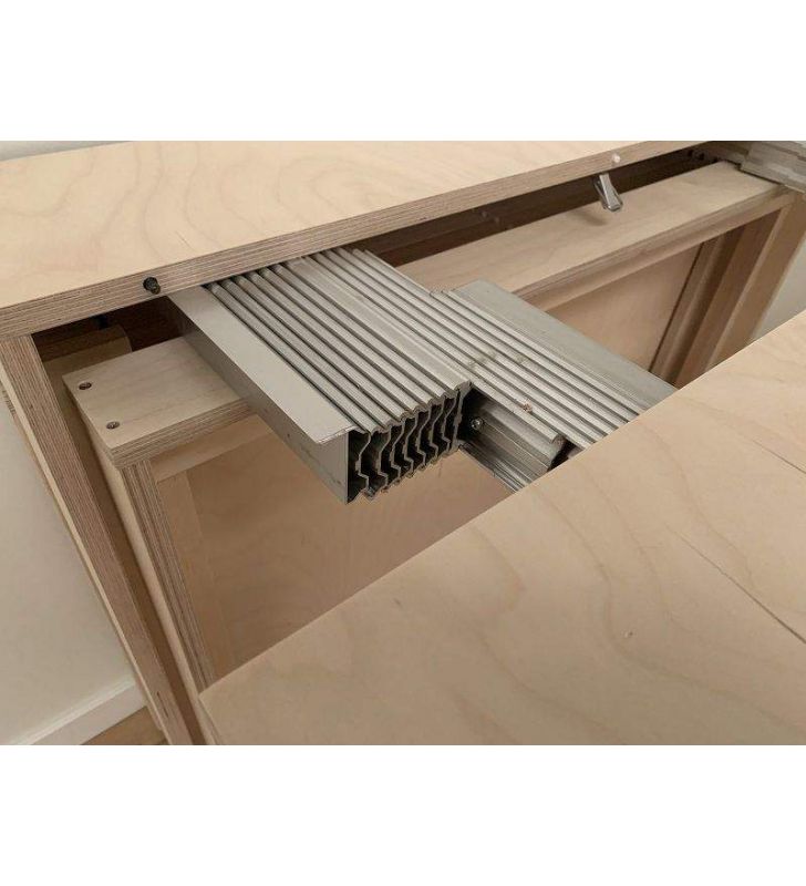 Table console extensible Aixi pour terrasse, mesures multiples et jusqu'à 3 mètres  - 12