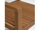 Silla para terraza con apoyabrazos Emili en madera efecto teca y apilable barata  - 6