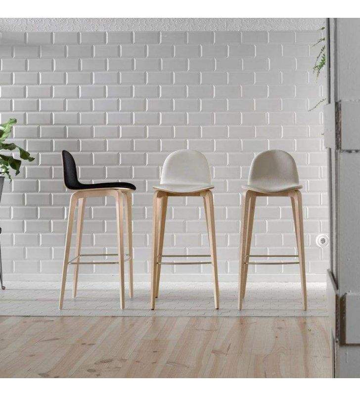 Taburete con respaldo Bob alto cocina y hosteleria  - 2