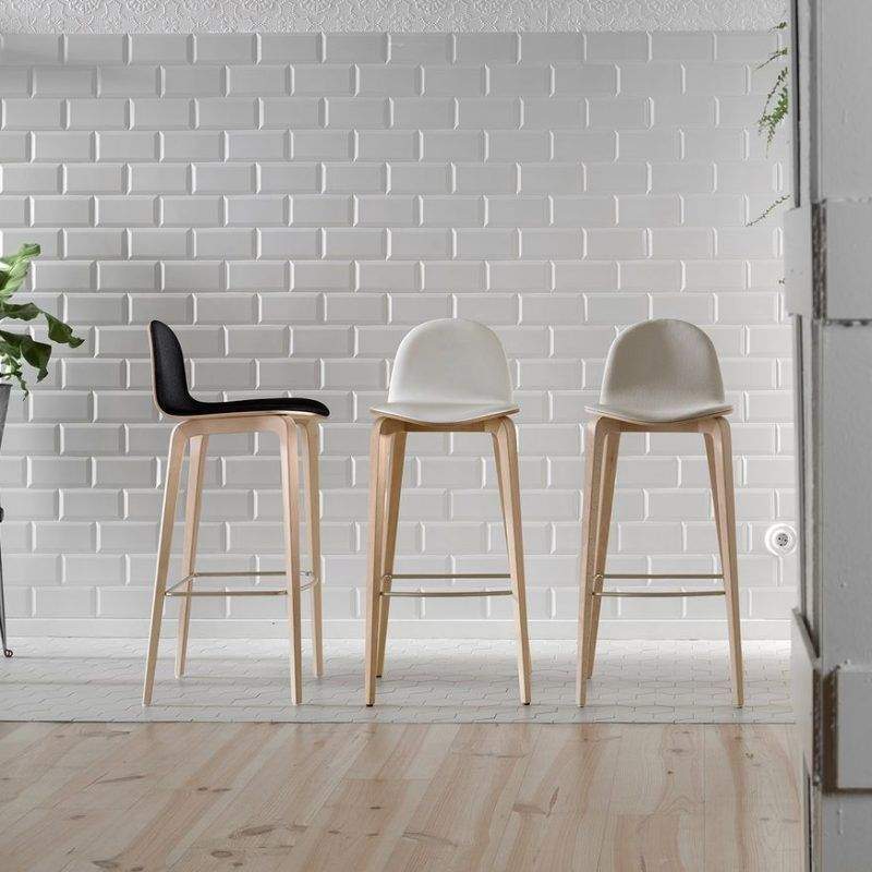 Taburete con respaldo Bob alto cocina y hosteleria - 2