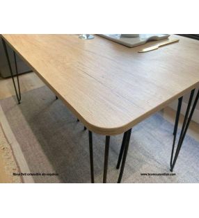 Table Beti de style vintage extensible jusqu'à 3 mètres, diverses mesures  - 9