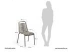 Chaise empilable Glembille pour terrasse ou intérieur  - 12