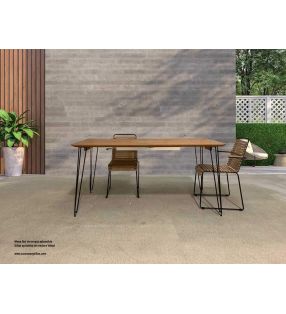 Mesa en stock de terraza extensible Aixi en medida de 120x80 cm ó 140x90 cm - 1