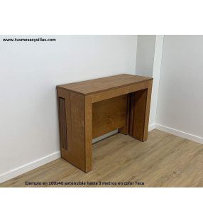 Table console extensible Aixi pour terrasse, mesures multiples et jusqu'à 3 mètres  - 2