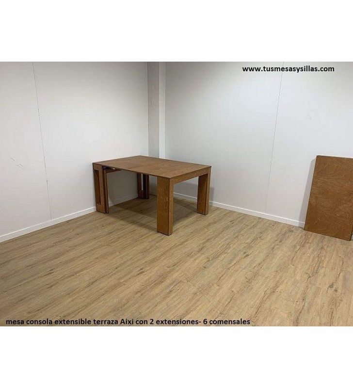 Table console extensible Aixi pour terrasse, mesures multiples et jusqu'à 3 mètres  - 5