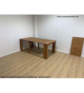 Mesa consola extensible Aixi para terraza, multiples medidas y hasta 3 metros  - 6