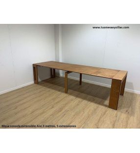 Table console extensible Aixi pour terrasse, mesures multiples et jusqu'à 3 mètres  - 1