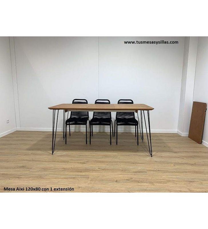 Table de stockage de terrasse extensible Aixi en 120x80 cm y 140x90 cm  - 6