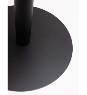 Pied ou pied central simple pour tables rondes en acier, blanc, noir ...  - 4