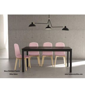 mesa cocina fija a medida multipla encimera porcelanico  - 2