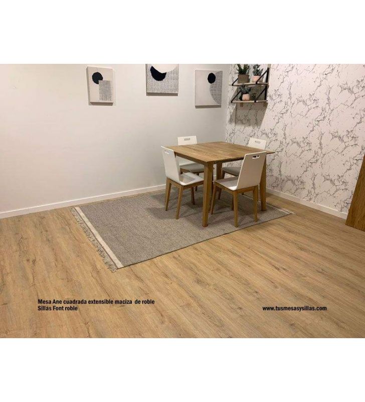 Une table extensible en hêtre ou chêne massif au design nordique  - 4