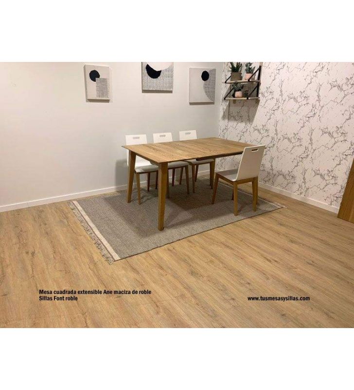 Une table extensible en hêtre ou chêne massif au design nordique  - 5