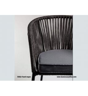 Silla para exterior y jardín Yanet de cuerda sintética envolvente.  - 10