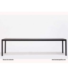 Arin banc étroit continu avec pieds en métal 45-50 profondeur pour cuisine  - 2