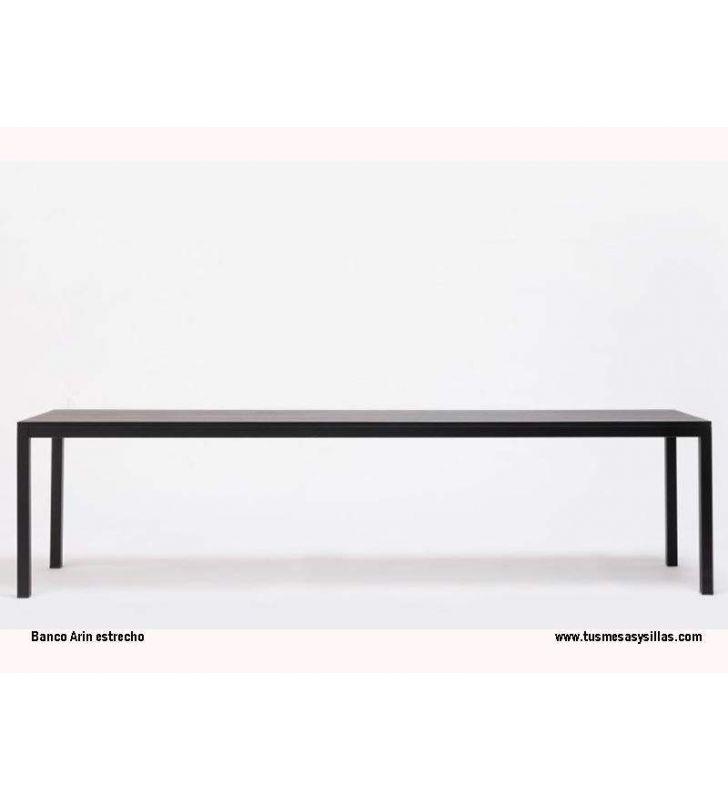 Arin banc étroit continu avec pieds en métal 45-50 profondeur pour cuisine  - 2