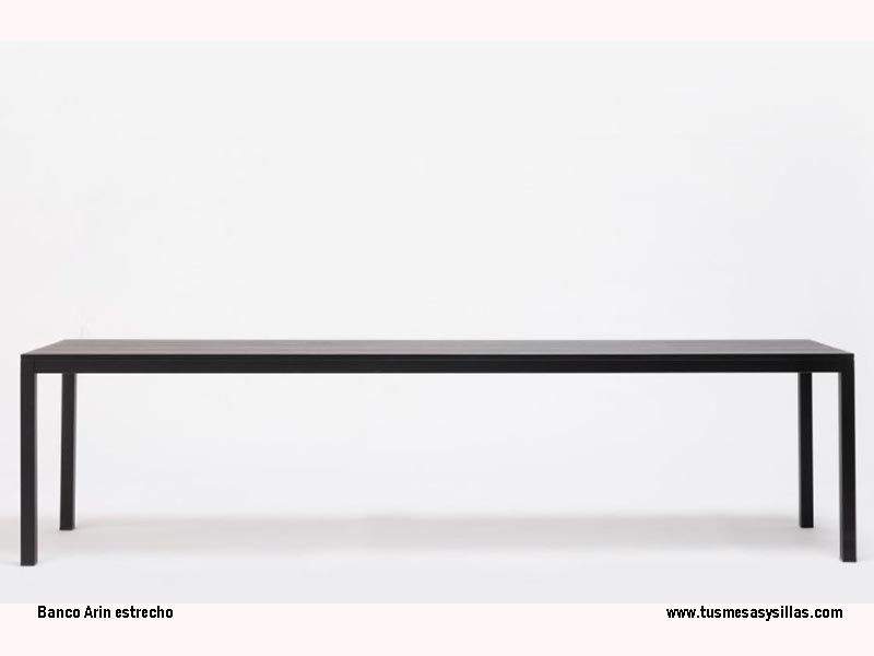 Arin banc étroit continu avec pieds en métal 45-50 profondeur pour cuisine - 2