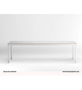 Arin banc étroit continu avec pieds en métal 45-50 profondeur pour cuisine - 3