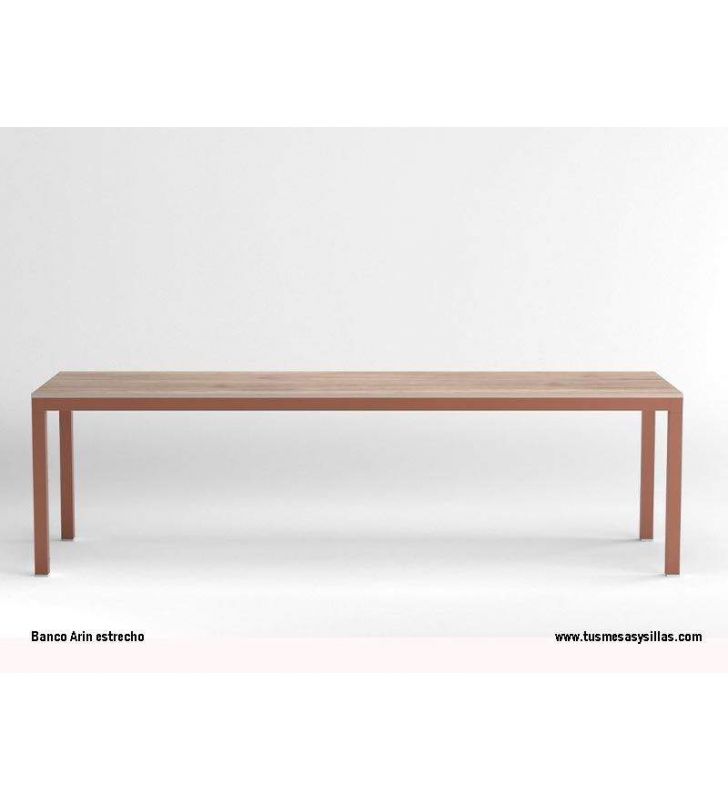 Arin banc étroit continu avec pieds en métal 45-50 profondeur pour cuisine  - 6