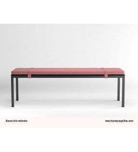 Arin banc étroit continu avec pieds en métal 45-50 profondeur pour cuisine - 8