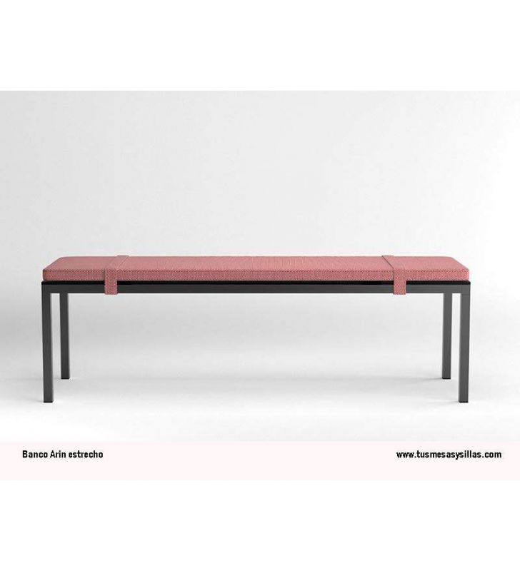 Arin banc étroit continu avec pieds en métal 45-50 profondeur pour cuisine  - 8
