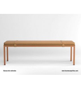 Arin banc étroit continu avec pieds en métal 45-50 profondeur pour cuisine - 9