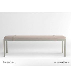 Arin banc étroit continu avec pieds en métal 45-50 profondeur pour cuisine - 12