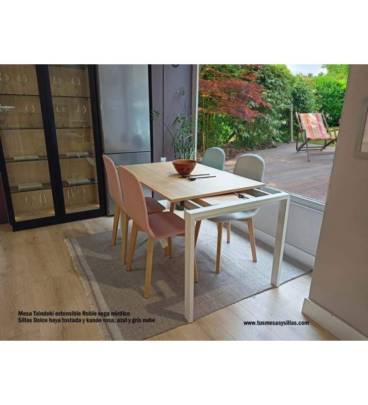 Mesa cocina Punto Extensible Ondarreta 130x80 moderna  - 10