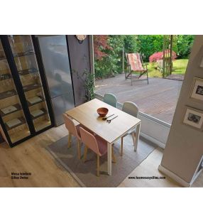 Table extensible Txindoki 130x70 cm pour cuisine o salon  - 3