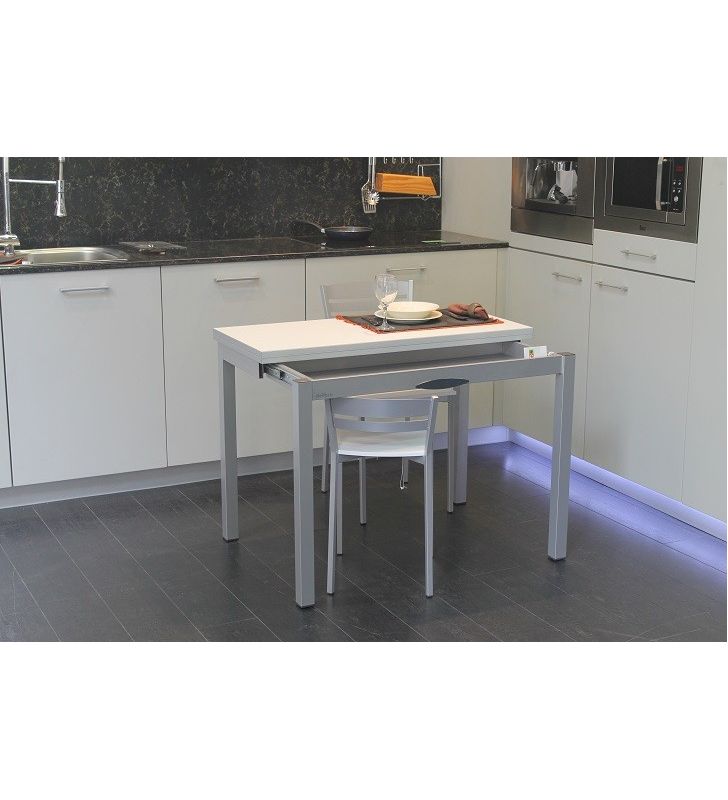 Mesa cocina 100x45 Domino y cajón mqm Mesa cocina 100x45 Domino y cajón mqm