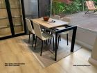 Table extensible Gorbea 100 cm de long et plateau en stratifié  - 7