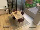 Table extensible Gorbea 100 cm de long et plateau en stratifié  - 1