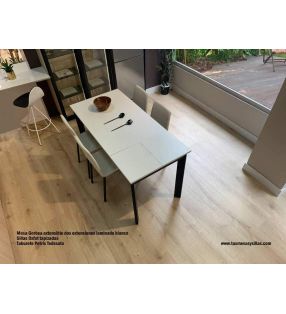 Table extensible Gorbea, 120 cm de long et plateau en stratifié  - 6