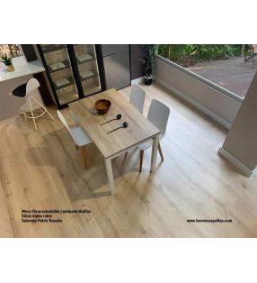 Table à flore extensible de style nordique  - 2