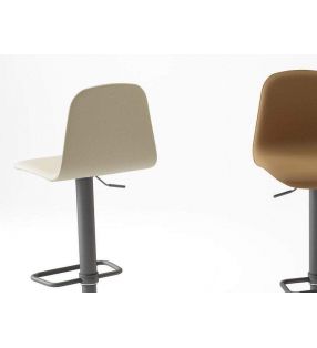 Chaise de bar Lemon, tabouret réglable pour comptoir ou table haute - 6